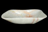 Polished Banded Onyx (Aragonite) Decorative Bowl - Morocco #251136-1
